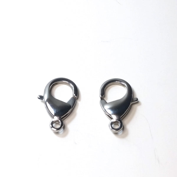25mm Lobster Clasps, Stainless Steel, Lot Size 5 Clasps - Jewelry Tool Box