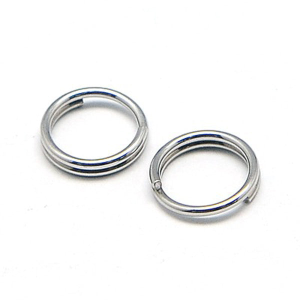 TackleBoys #6 Heavy Duty Stainless Steel Split Rings - 100 Count Pack, Made In USA