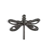 Large Black Filigree Dragonfly Charm, 1 Loop, Lot Size 10, #08BL
