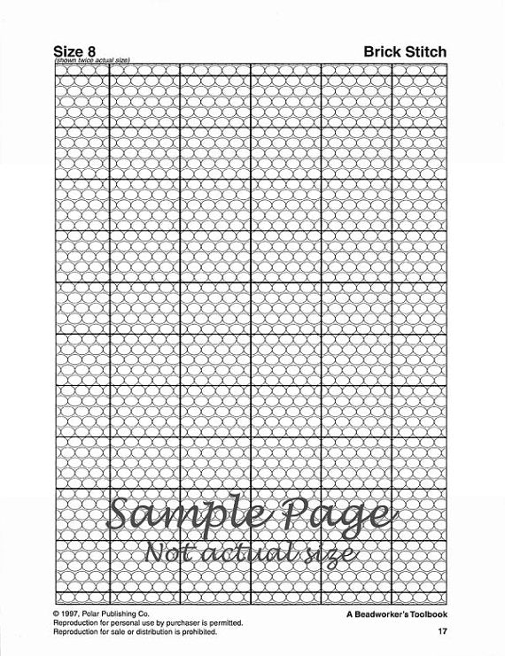 size 11 seed bead graph paper