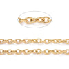 Extra Thick Gold Stainless Steel Jewelry Chain, Open Links, 10x8x2mm, Lot Size 15 Feet, #1968-1 G