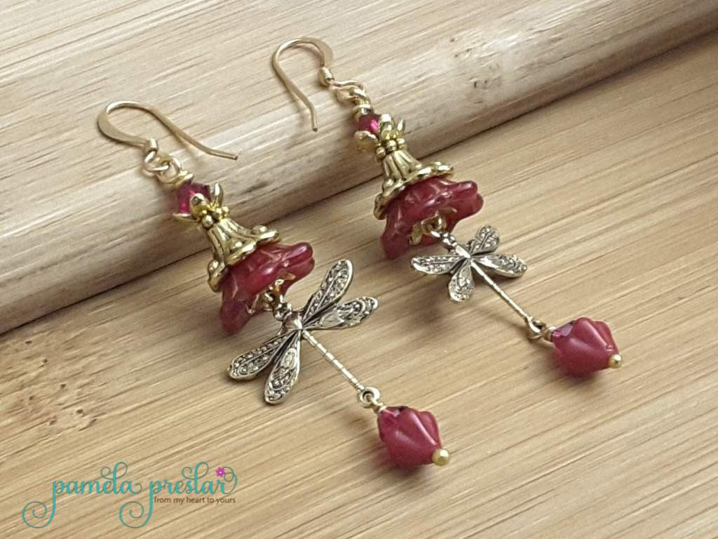 How to Make Wrapped Bead and Charm Earrings