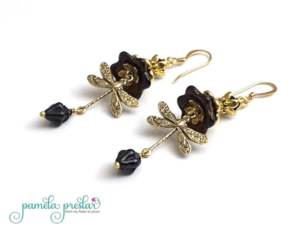 How to Make Wrapped Bead and Charm Earrings