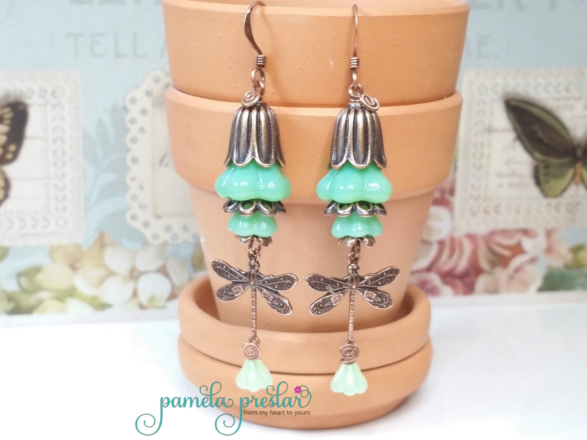 How to Make Wrapped Bead and Charm Earrings