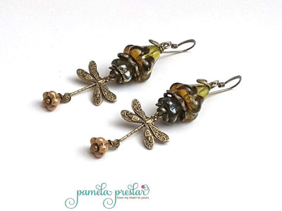 How to Make Wrapped Bead and Charm Earrings