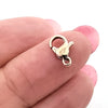 10mm Rose Gold Lobster Clasps, Stainless Steel Real Rose Gold Plated, Lot Size 50 Clasps, #1330 RG