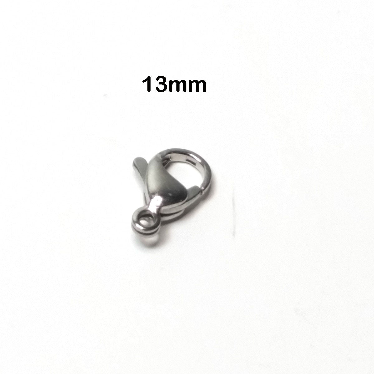 12mm Lobster Clasps, Stainless Steel, Lot Size 100 Clasps - Jewelry Tool Box