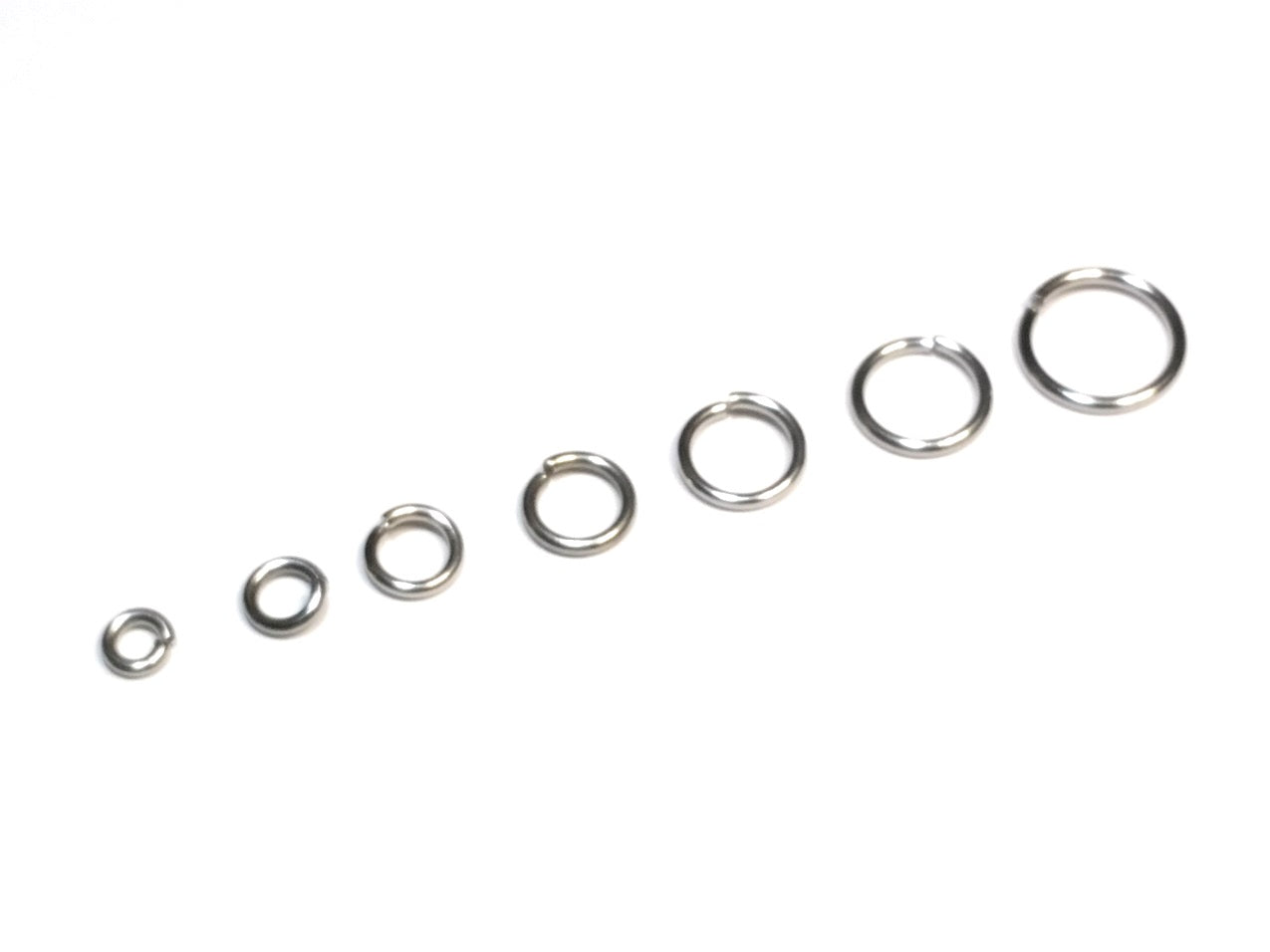 Stainless Steel 5mm I.D. 16 Gauge Jump Rings, 1/4 oz (~35 rings