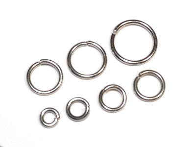 Heavy Duty Jump Ring Kit, Assorted Sizes, Stainless Steel, 16 gauge, 1.2mm, Closed Unsoldered, 5mm, 6mm, 7mm, 8mm, 9mm, 10mm, 12mm JRK 7HC