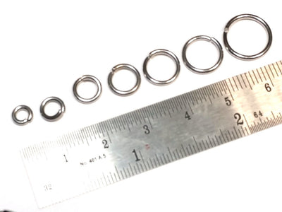 Heavy Duty Stainless Steel Jump Rings, 1.2mm thick