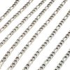 4mm Figaro Chain, 5~8mm long, 4mm wide, 1mm thick, Lot Size 30 Feet), #1974
