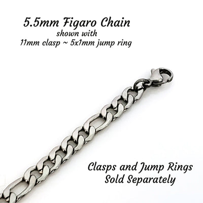 5.5mm Figaro Chain, Lot Size 30 Feet, #1975