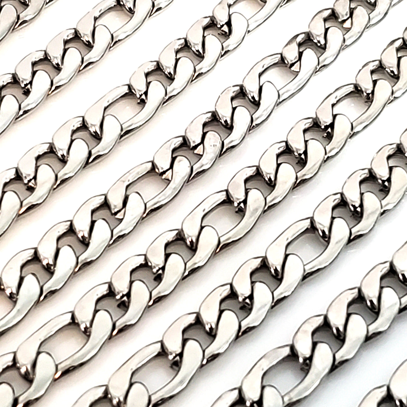 9mm Figaro Chain, Lot Size 30 Feet, #1979