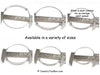 Expandable Bangle Bracelet, Adjustable Bulk Stainless Steel Jewelry Findings, Lot Size 25 Bracelets, 6 Wrist Sizes Available