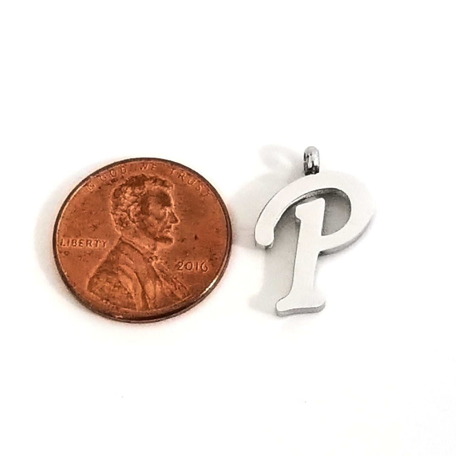 Letter Pendants, Stainless Steel, Full Alphabet of 26 Letters