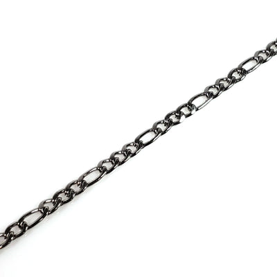 3mm Figaro Chain, 4~6mm long, 3mm wide, 0.8mm thick, Lot Size 50 meters (about 160 feet), #1973