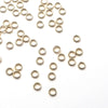 Gold Stainless Jump Rings, 4x0.7mm, 2.6mm Inside Diameter, Closed Unsoldered, Lot Size 100