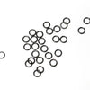 4mm Hematite / Black Stainless Jump Rings, 4x0.6mm, 2.8mm Inside Diameter, Closed Unsoldered, Lot Size 50 Pieces