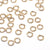 Gold Stainless Jump Rings, 4x0.8mm, 2.4mm Inside Diameter, 20 gauge, Closed Unsoldered, Lot Size 100