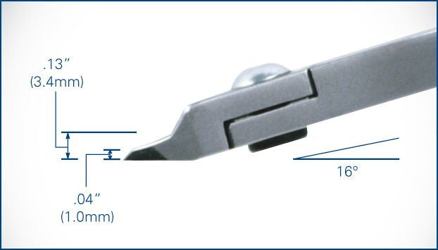 Tronex Razor Flush Cutters, Releived Head, Standard Handle,  #5223