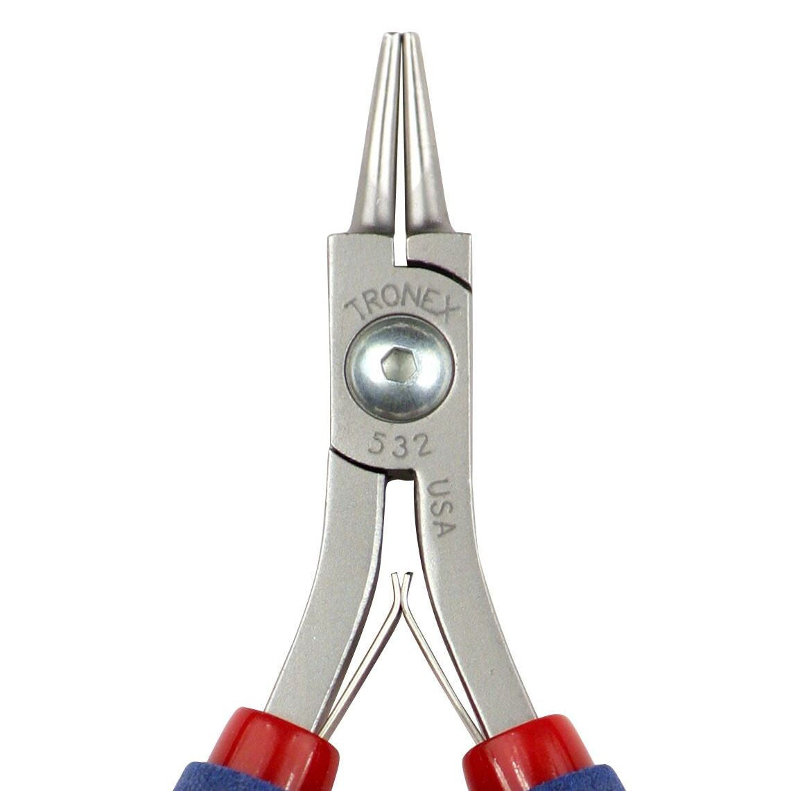 148mm Round Nose Pliers Foam Handles Ergonomic Wire Wrapping