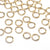 Gold Stainless Jump Rings, 5x0.8mm, 3.4mm Inside Diameter, Closed Unsoldered, Lot Size 100