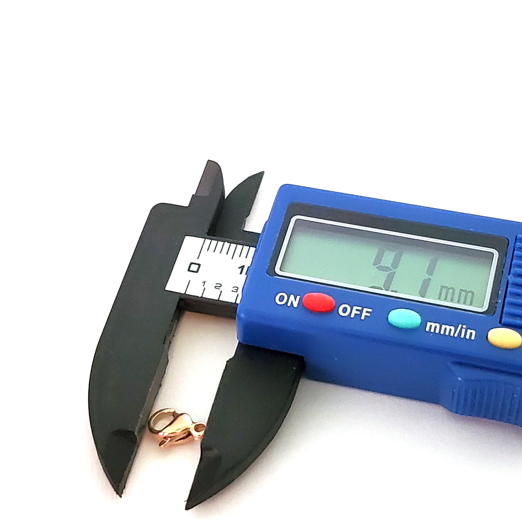 9mm Rose Gold Lobster Clasps, Stainless Steel Real Rose Gold Plated, Lot Size 50 Clasps, #1329 RG