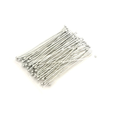 Stainless Steel Ballpins, 40mm (1-1/2 inch), 0.6mm thick, 23 gauge, Lot Size 50 (Approximately), #1302-40