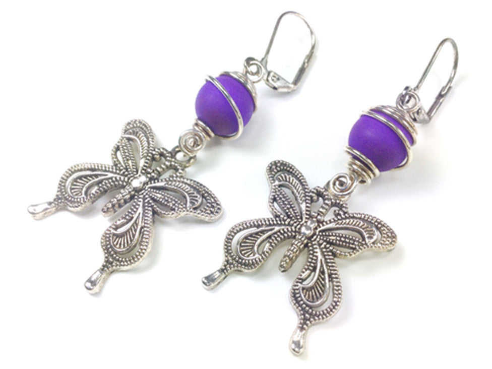 How to Make Wrapped Bead and Charm Earrings