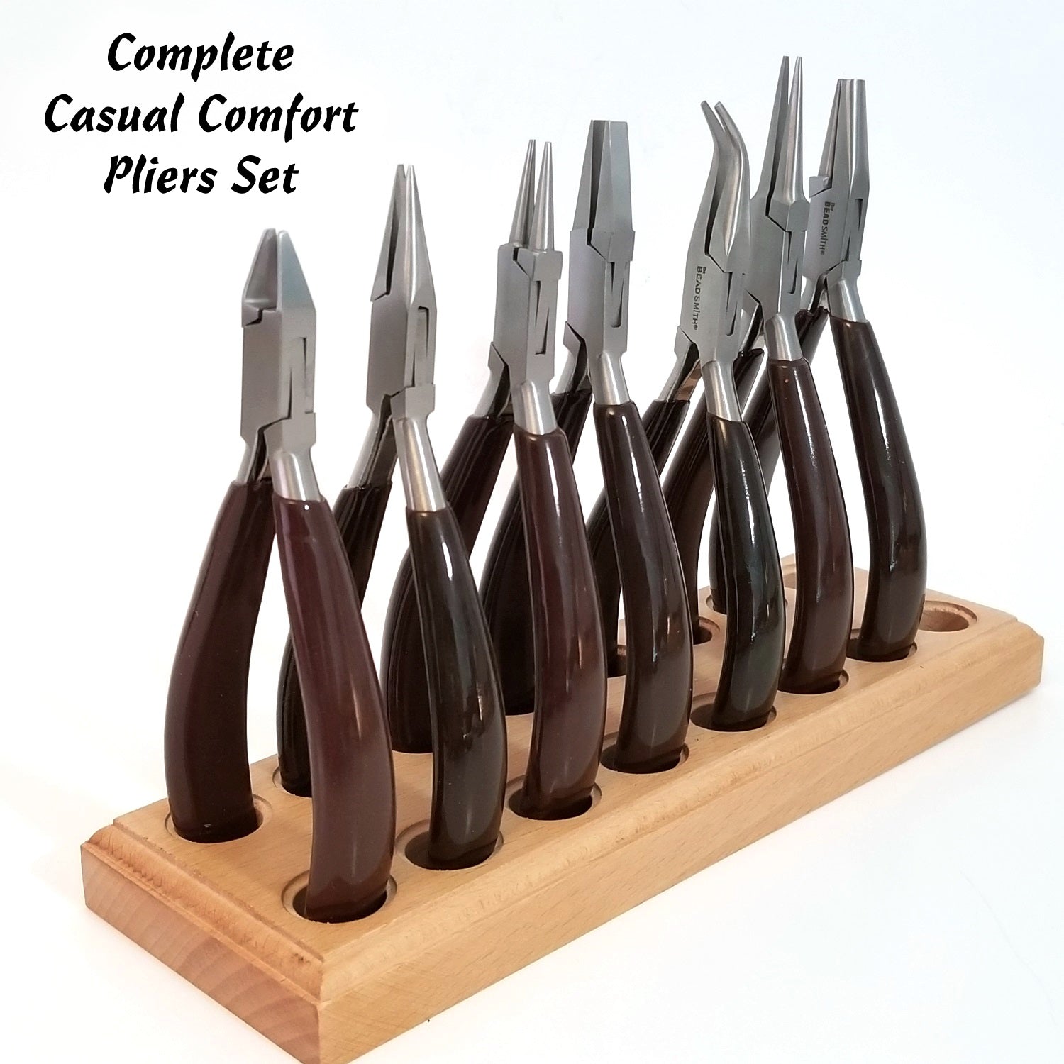 Round Nose Pliers, Casual Comfort Jewelry Making Tools, Ergonomic Grip Handles, Box Joint, Return Leaf Spring, Beadsmith Brand, #302 42