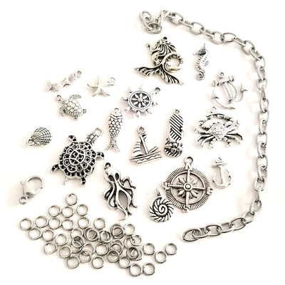 Sea Life Charm Bracelet Kit, Do It Yourself Jewelry Making Kit, Includ -  Jewelry Tool Box