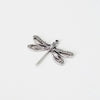 Large Silver Filigree Dragonfly Charm, 1 Loop, Antique Sterling Silver Plated Brass, Lot Size 10, #08S