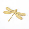 Extra Large Dragonfly Charm, 1 Loop, Brass, Lot Size 2, #07R