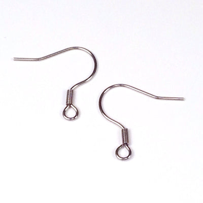 Ear Wires, 17mm, Coil Design, Lot Size 200, #1319