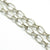 Decorated Stainless Steel Jewelry Chain, Open Links, 11x7 and 7x6, 2mm wide, 29 Feet, #1970