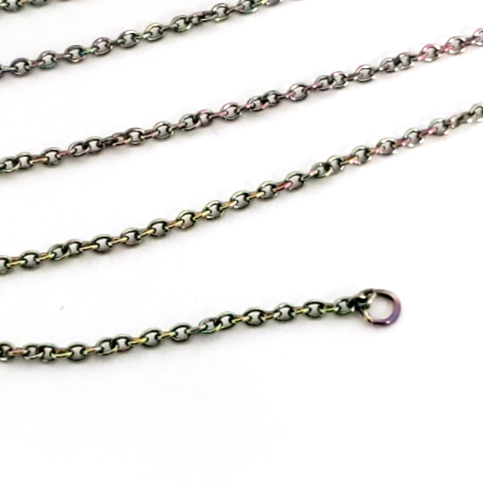 2 FT Rainbow Chain BULK Chain for Jewelry Making Cross Stainless Steel