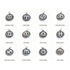 Stainless Steel Zodiac Pendants, Astrological Signs Set of 12, 3/4 inch diameter