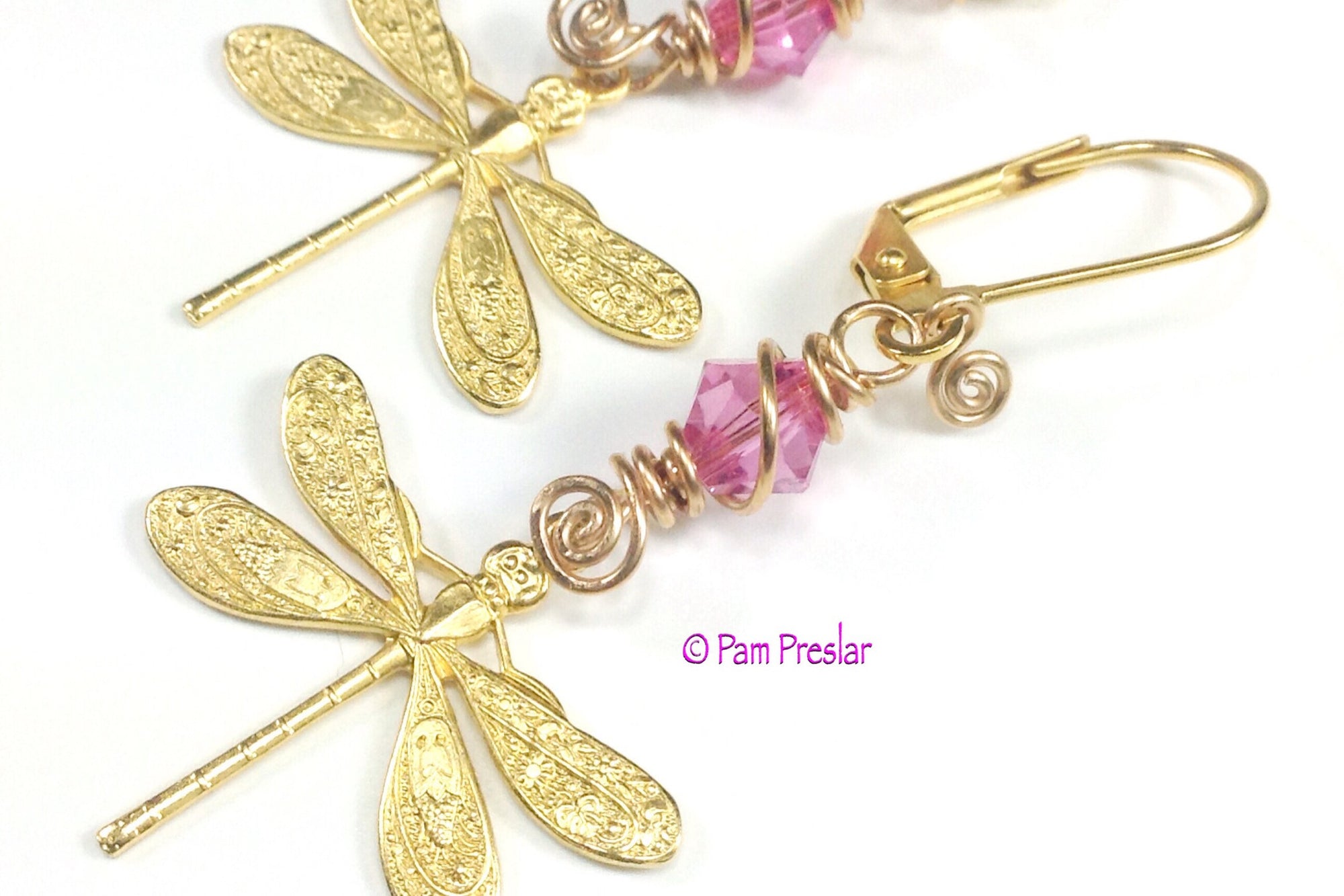 How to Make Wrapped Bead and Charm Earrings