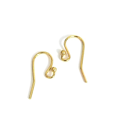 Gold Stainless Steel Ear Wire,  Earrings Hooks, Easy Attach, Easy Change Style, 50 Pieces, #1348 G
