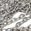 Extra Thick Textired Stainless Steel Jewelry Chain, 30 Feetl, Open Links, 14.5x9x2.5mm, #1969
