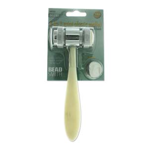 Dual Head Mini Mallet, 3 in 1 Interchangable Heads, Domed and Flat, Steel and Nylon, JH 22