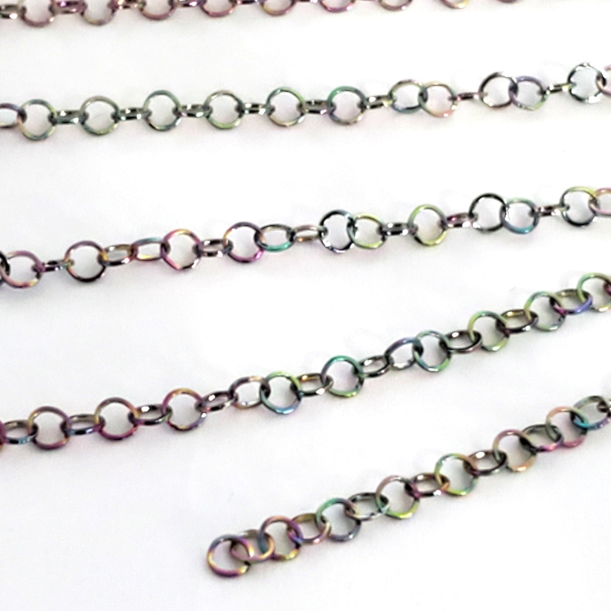 Titanium Stainless Jump Rings, Very Fine 3x0.3mm Closed Unsoldered Round, 300 Jump Rings, #1903 303 MC