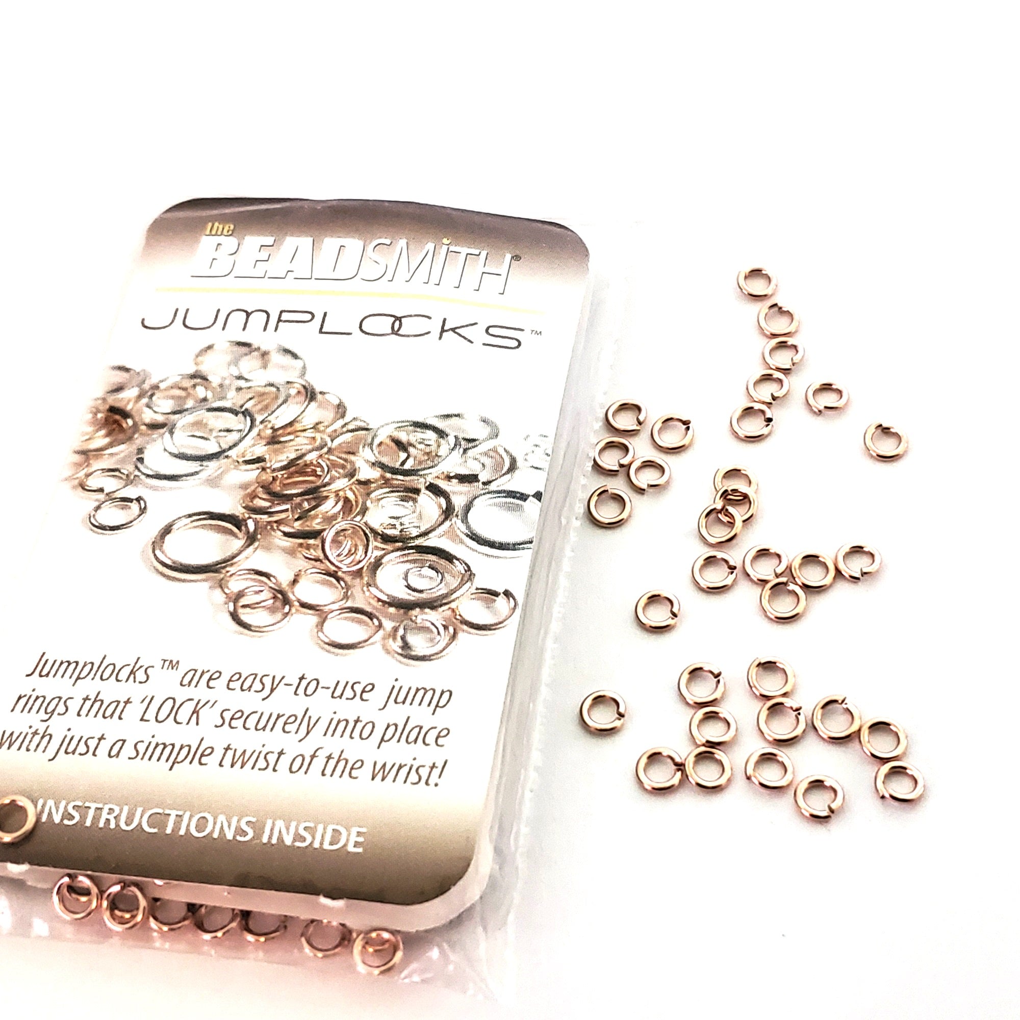 Rose Gold-Filled JumpLocks™, 4x0.8mm (20 gauge), 100 Pieces, Non-Tarnish, 408JL