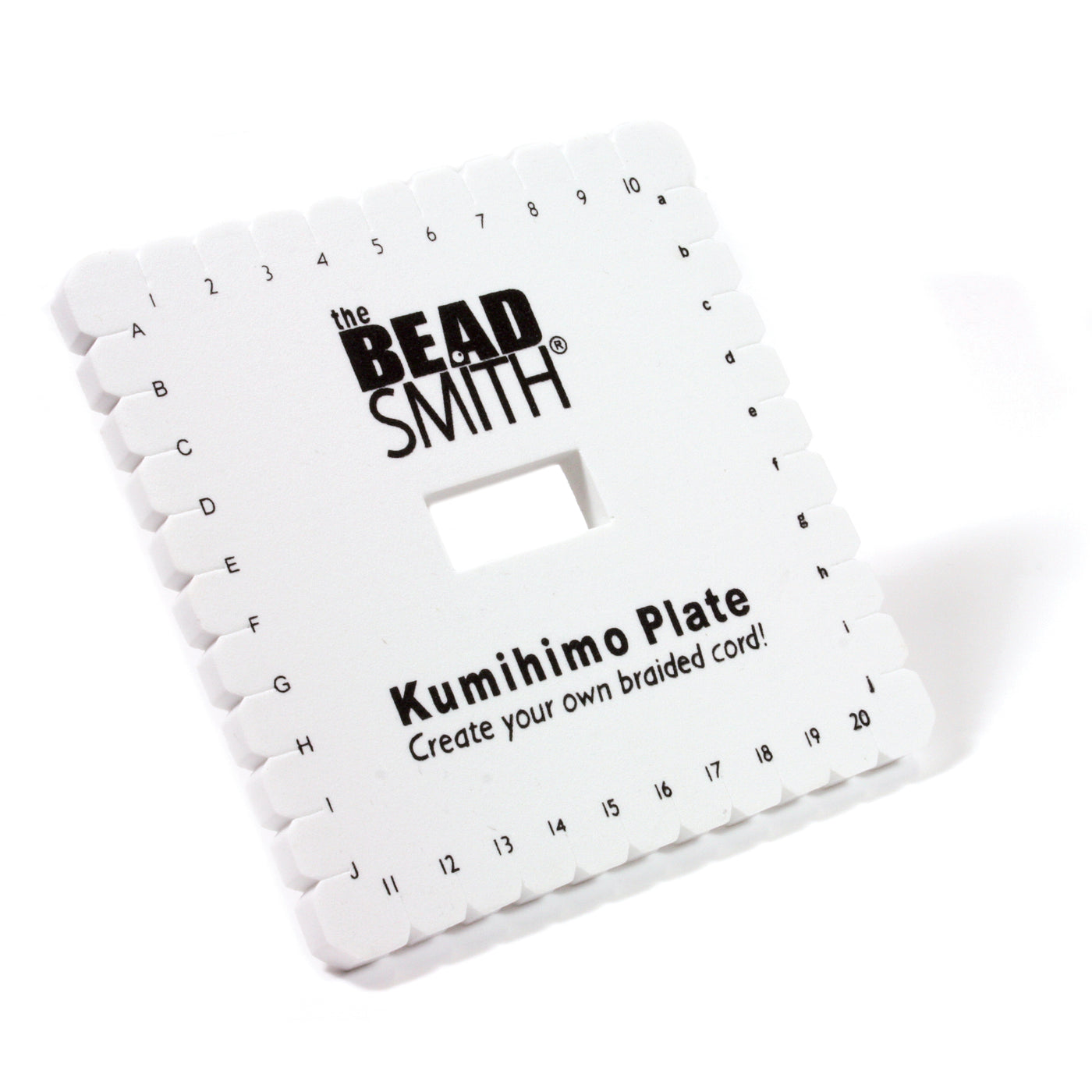 The Beadsmith Square Kumihimo Disk, 6 inch Diameter, 3/8” Thick Dense Foam,  Jewelry Tools for Braiding, Box of 10 disks