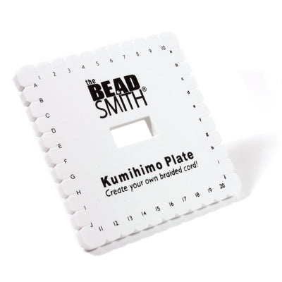 Kumihimo Plate, 6 Inches Square, 3/8 Inch Thick, 35mm Hole, #605