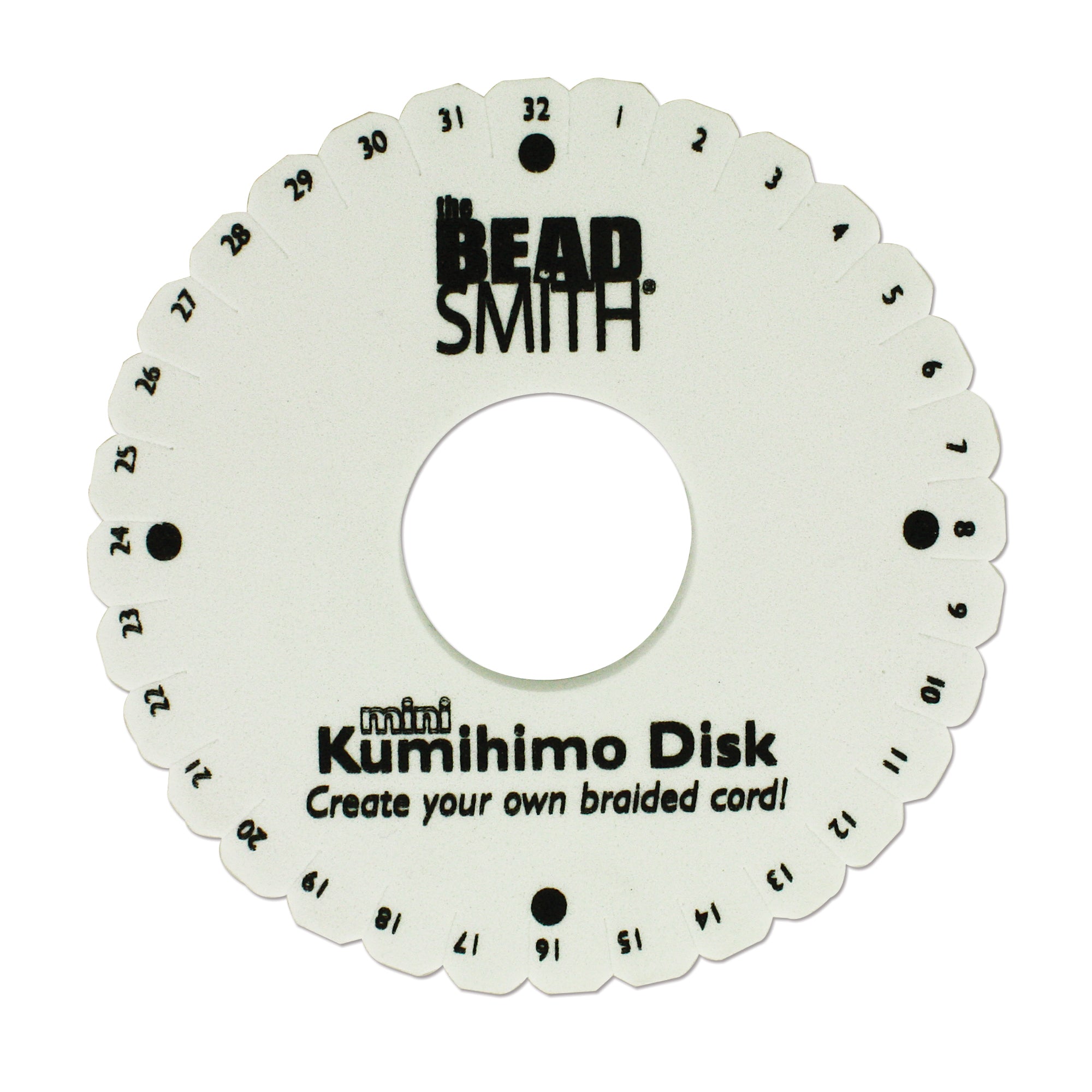 Kumihimo Disk with Instructions, 4.25 Inches, 3/8 Inch Thick, 35mm Hol -  Jewelry Tool Box