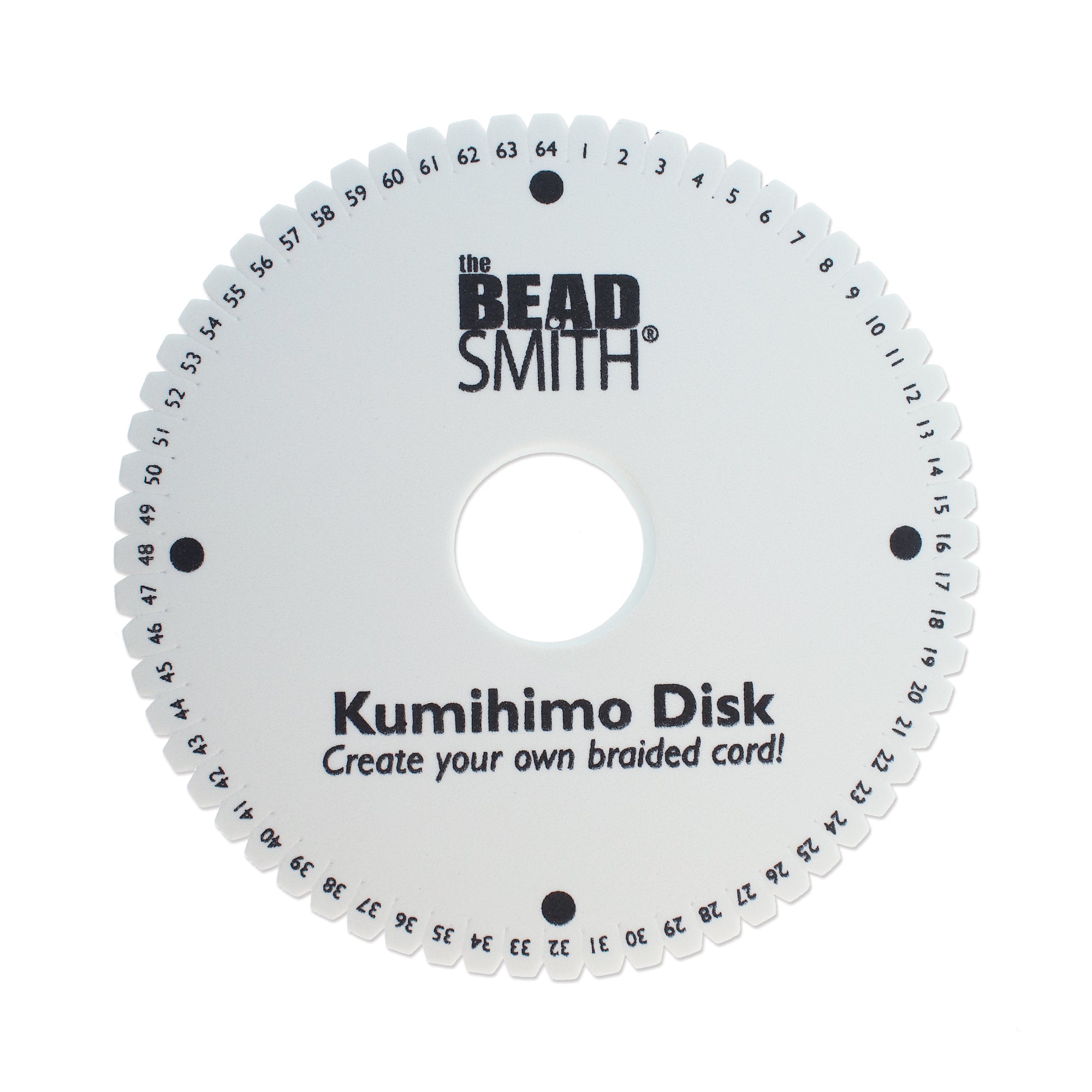 Kumihimo Disk, 6 Inches, 3/8 Inch Thick, 35mm Hole, #604 - Jewelry Tool Box