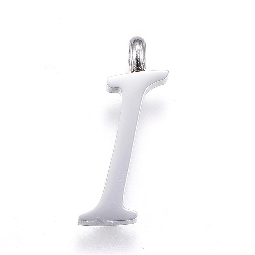 Letter Pendants, Stainless Steel, Full Alphabet of 26 Letters