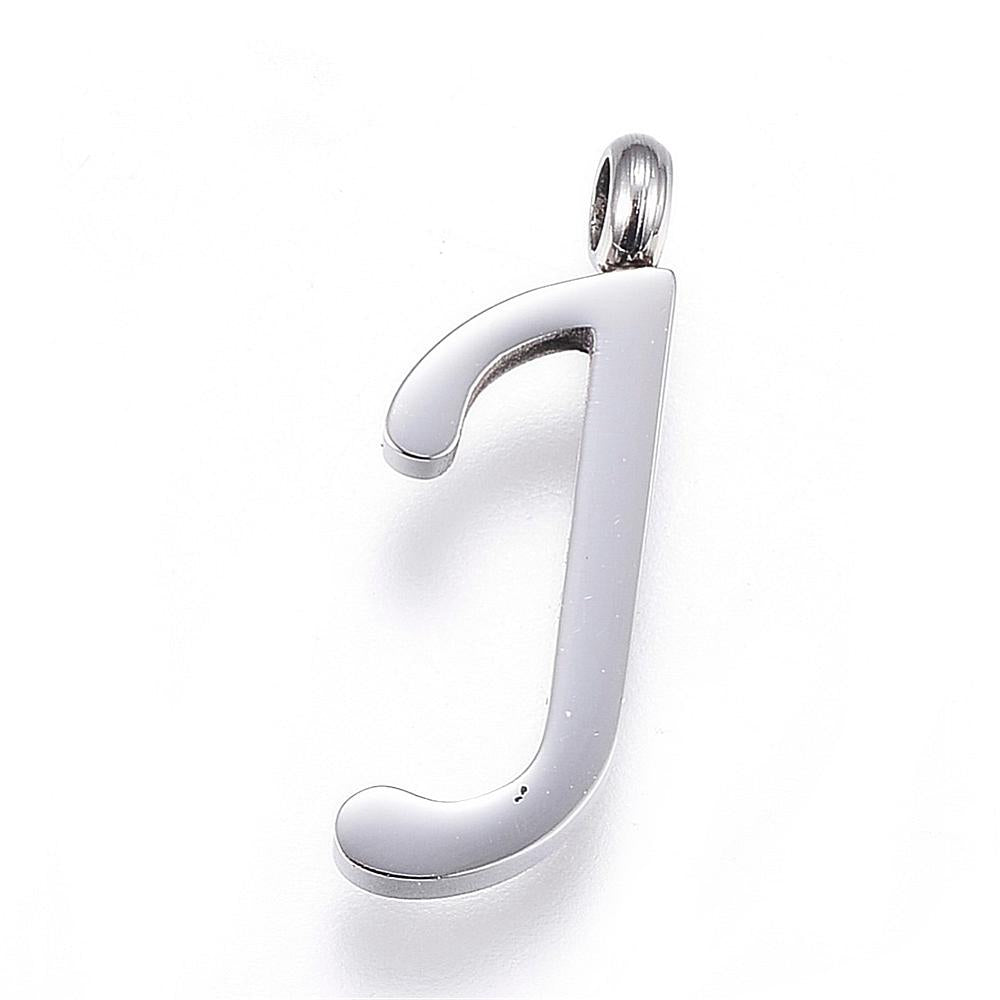 Letter Pendants, Stainless Steel, Full Alphabet of 26 Letters