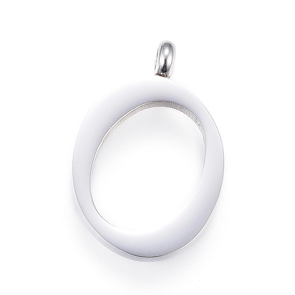 Letter Pendants, Stainless Steel, Full Alphabet of 26 Letters